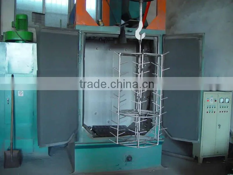 High speed abrasive blasting machine