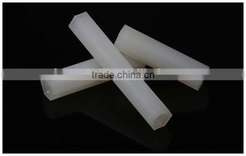 Nylon hexagonal, straight through the column, the column isolation, support, and two-way stud, plastic separation column, the M2