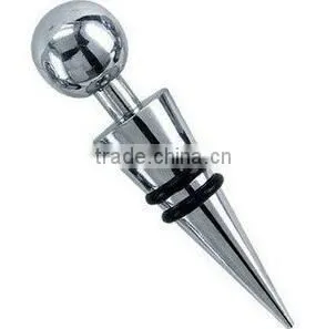 Deer head metal cork wine bottle stopper wholesale / with cork stopper