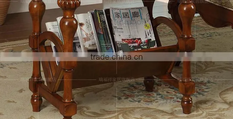 Classic style newspaper magazine display rack for living roon furniture AK-202