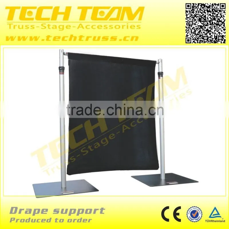 Square Pipe Drape Black Coating Base Plate 450*450*5mm(1.5ft*1.5ft)