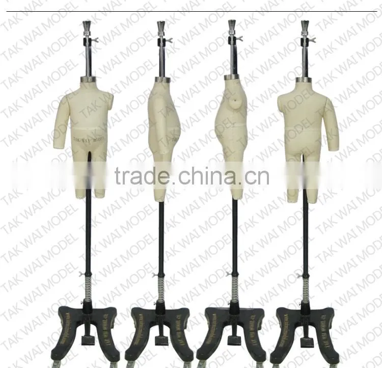 High Quality chlid Asia standard size fiberglass dressmaker mannequin