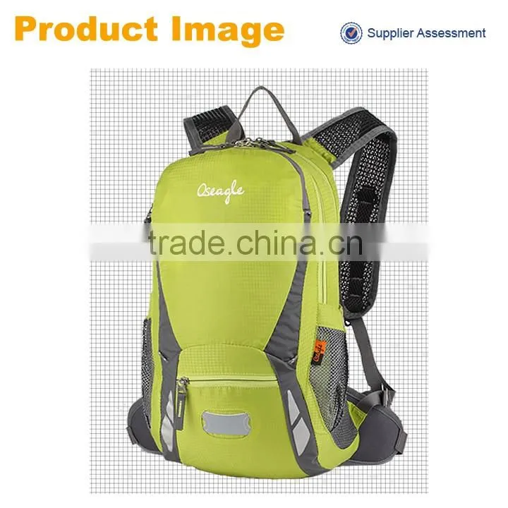 2016 new product outdoor polyester backpack,fashion colorful camping backpack bulk suitable for man and women