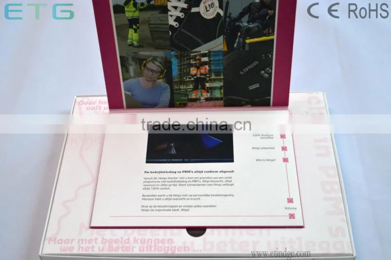 2015 newest 2.4" video in card, lcd screen video name card