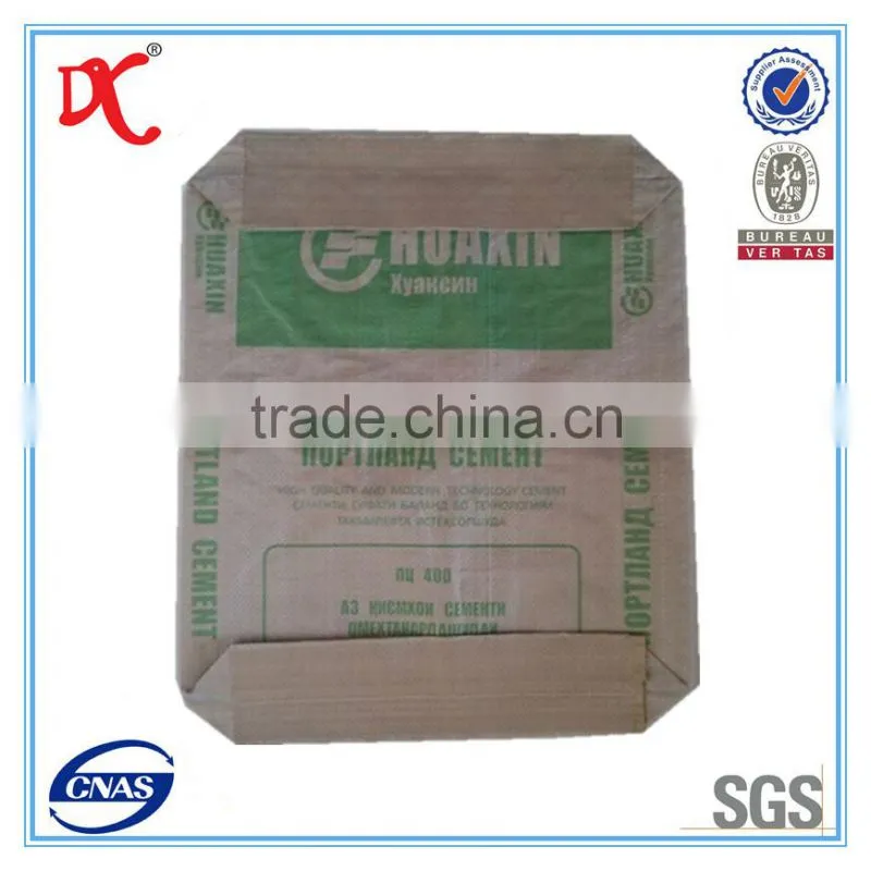 Pp woven fabric valve bag for vacuum bag cement valve bag