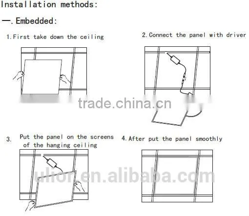 double side luminous led panel light warm white panel light Ultra thin panels