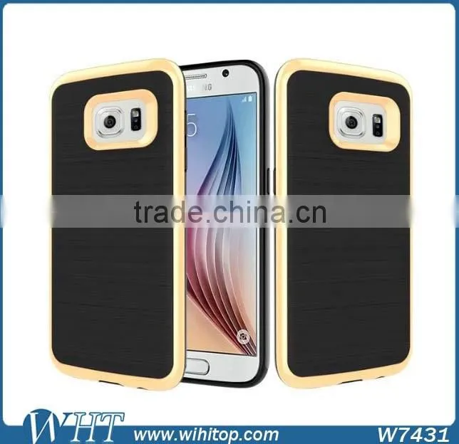 Hybrid TPU PC Brushed Slim Armor for Samsung Galaxy S7 S7 Edge Phone Case