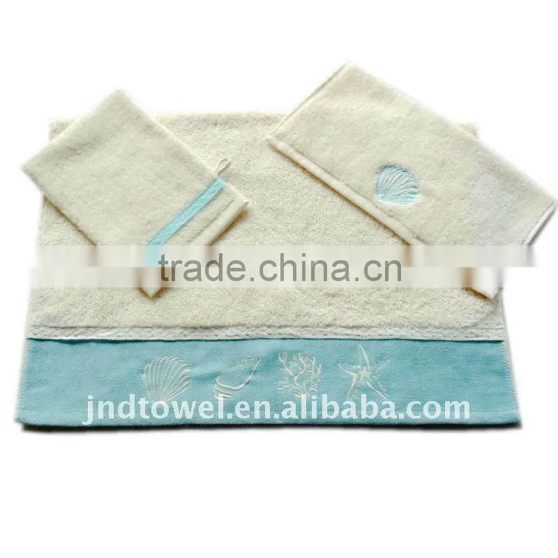 popular linen fabric sewed on towel