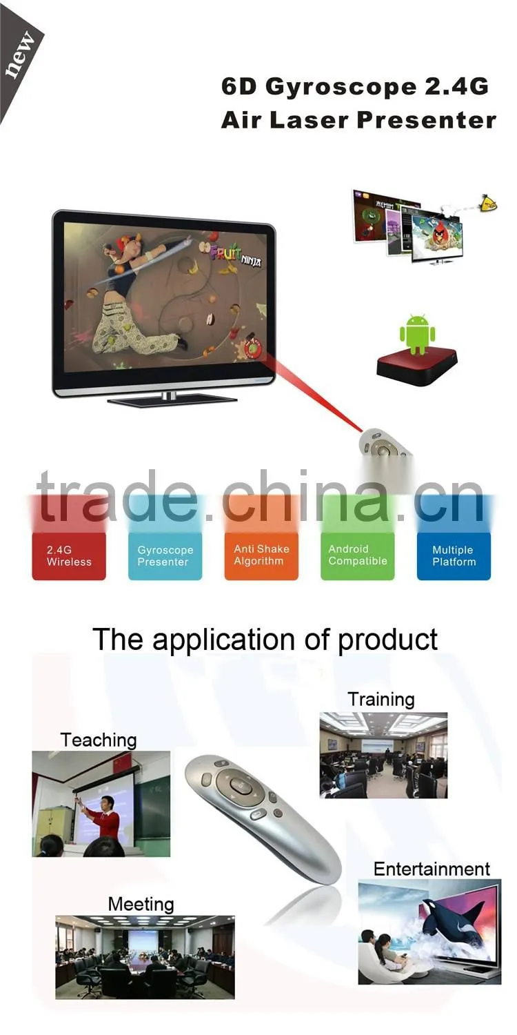 New premium air mouse remote control laser pointer