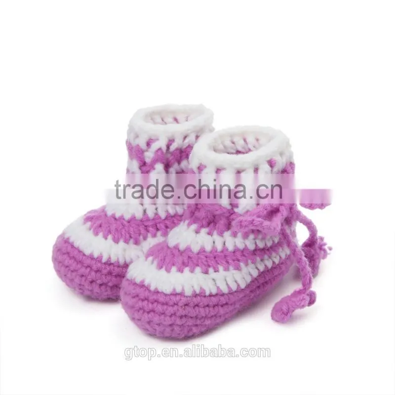 Fashion shoe China wholesale crochet knitting crochet baby shoes S-8