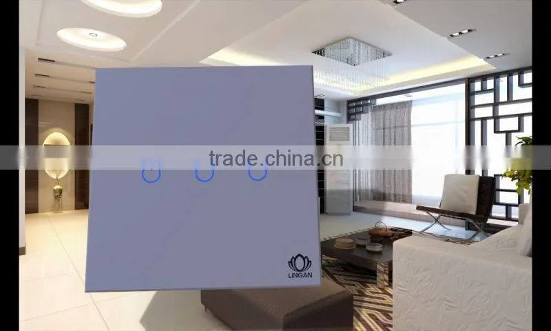 Touch screen Switch HOT SALE phone control smart light switch Zigbee smart home automation system