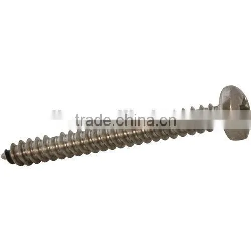 Big Head A4 Stainless Steel Screw Full Threaded Hexagon Flat Countersunk Head Machine Screw With Different Size Are Acceptable