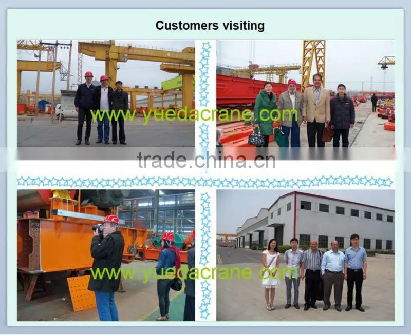 QD model 5~550t double girder eot bridge crane