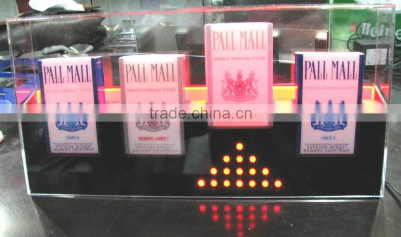LED Acrylic Cigarette Display, Acrylic LED Tobacco Display Box, Acrylic Display Case