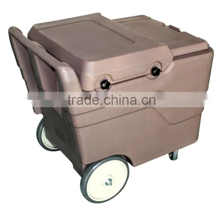Plastic Storage Caddies, Rotationally molded ice cart for Catering service