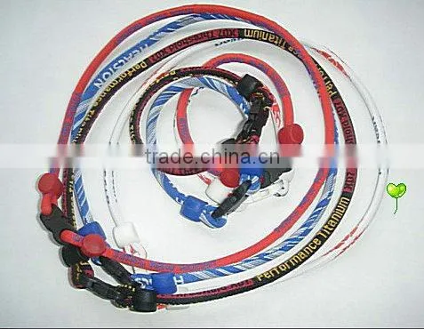 Power Energy Titanium Germanium 1 Rope Necklace & Bracelet Set