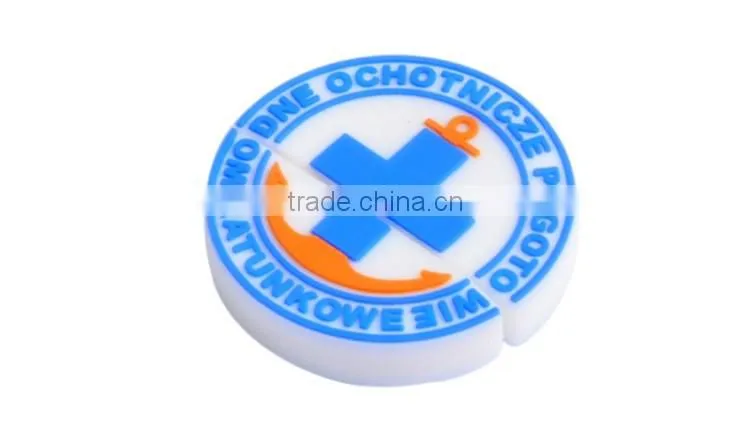 custom cartoon PVC round usb flash drive capacity 1-64gb