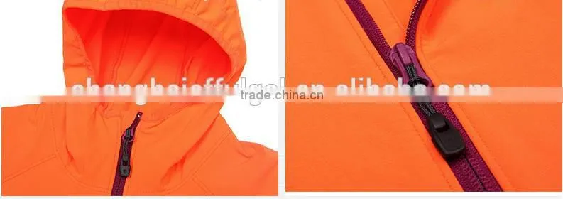 wholesale women fashion 10000mm waterproof taped softshell jacket
