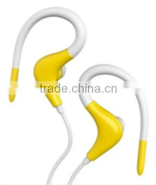 ear hook earbud for mobile phone , ear hook earbud for iphone 6 with mic for wholesales