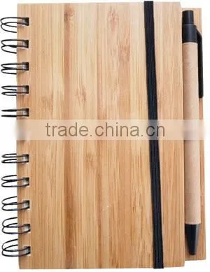 Eco-friendly wooden notebook