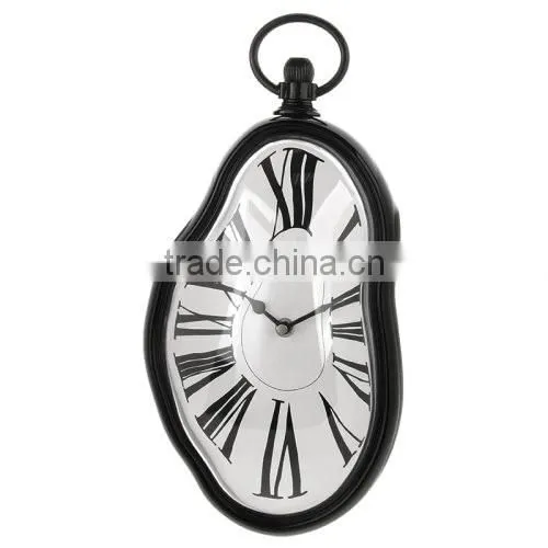 2016 New Products Roman Retro Wall Clock, Newest Melting Distorted Design Wall Clock