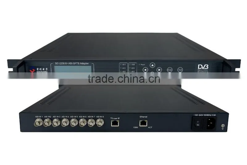 SC-2236 8 channels asi to iptv adapter