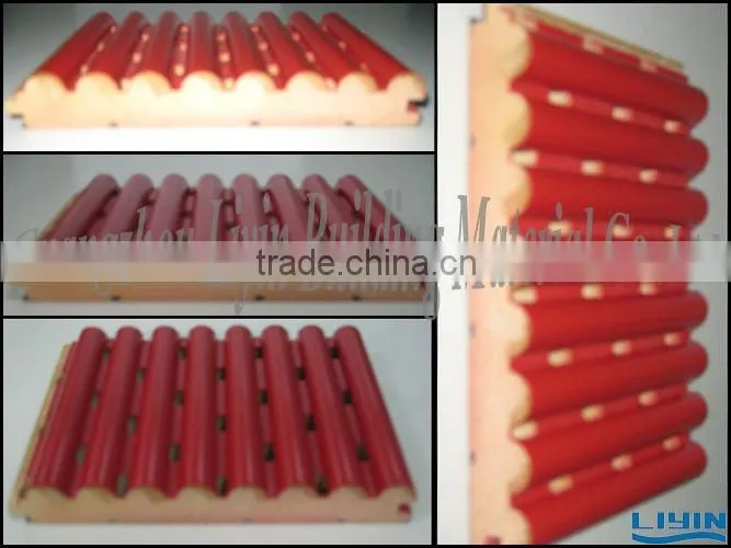 LYS042 rose wood 14-2 acoustical panel