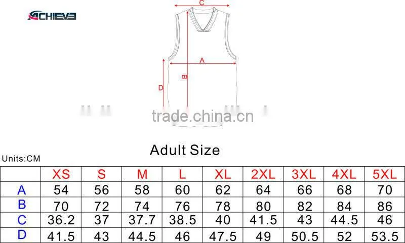 100% Polyester fabric basketball uniform