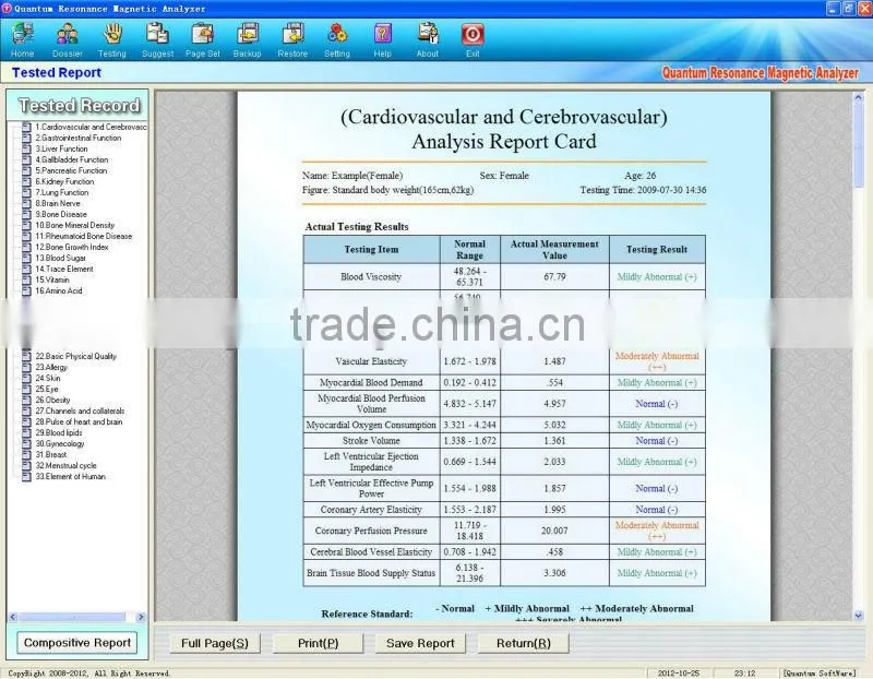 39 English Spanish French Japanese Portuguese Reports Mini body quantum analyzer