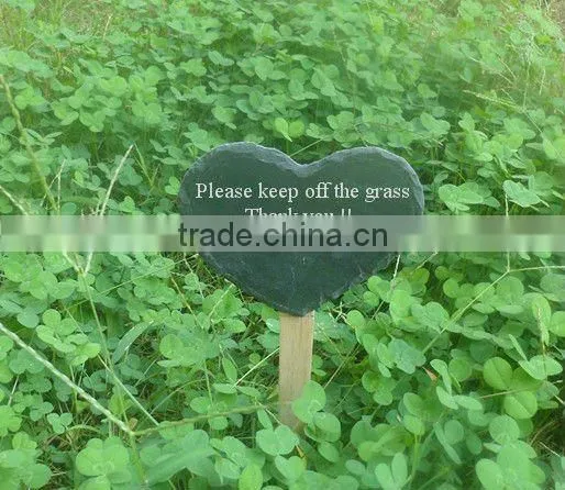 slate wooden plant marker