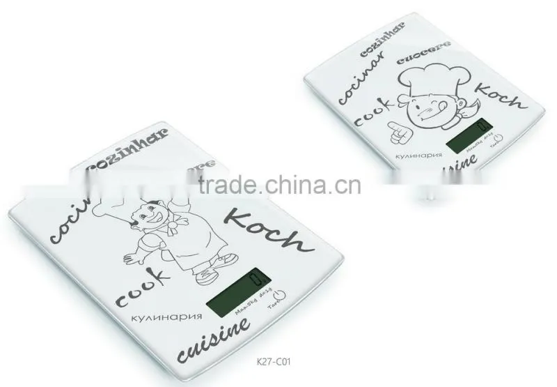 OEM Orders Welcomed,Digital Kitchen Scale, Full Color Film Application,MAX 5KG