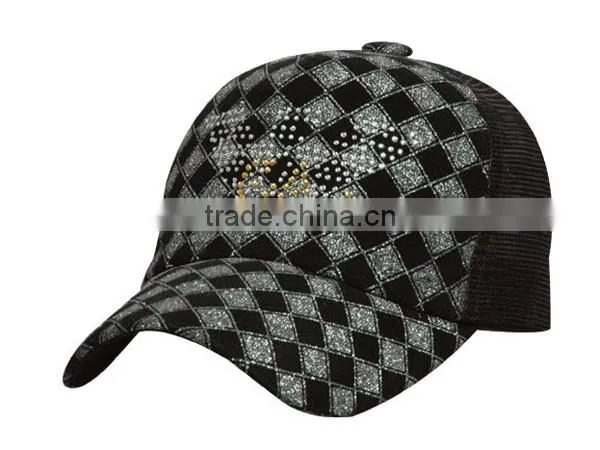 Yangzhou Factory Manufacture High Quality LED Cotton Baseball Cap with Optical Fiber Lights