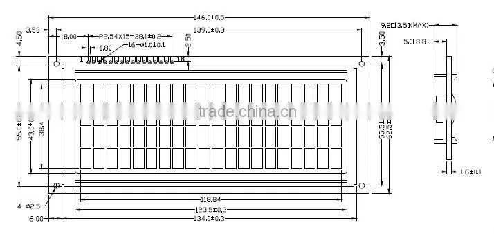 2004 display screen lcd 2004C