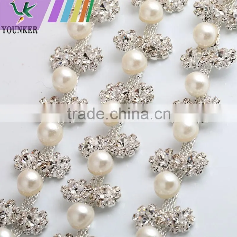Bling Bling Fashion latest Fancy Rhinestone Cup Chian For Garments,bags,shoes decorations YSC08