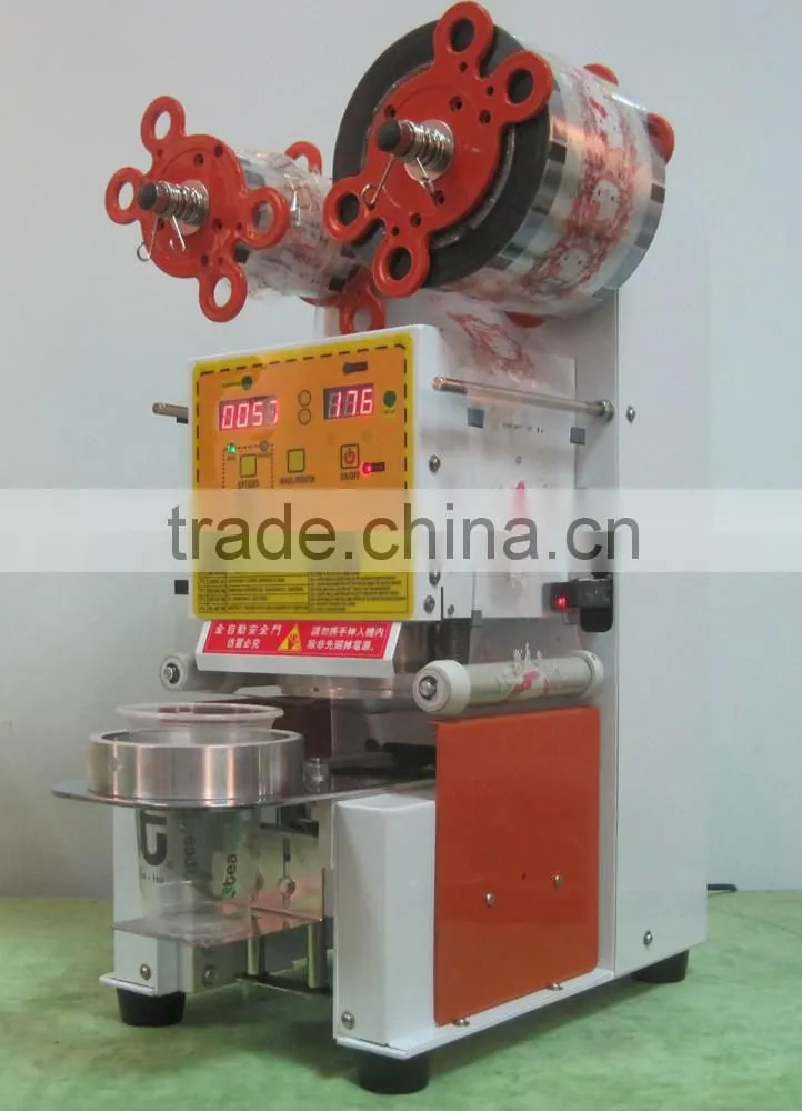 Glory High Quality Milk Tea Plastic Cup Sealing Machine/ Yogurt Plastic Cup Sealing Machine/ Soybean Milk Cup Sealing Machine