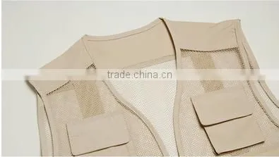 Sleeveless for men fishing vest