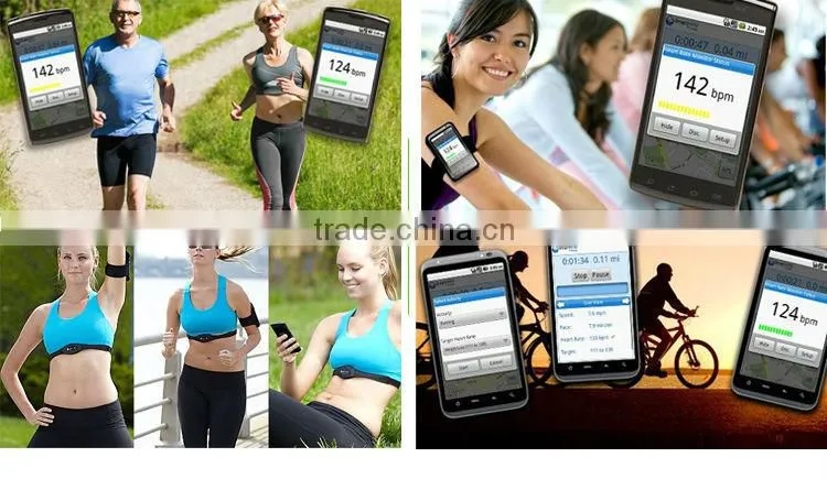 IPhones and Samsung GALAXY S4 bluetooth4.0 heart rate monitor