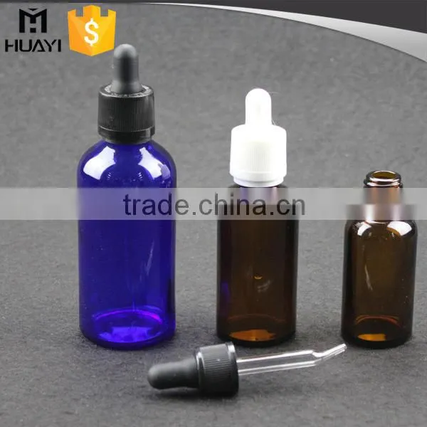 5ml 10ml 15ml 20ml 30ml 50ml 100ml child proof dropper plastic aluminium cap amber essential oil glass bottle
