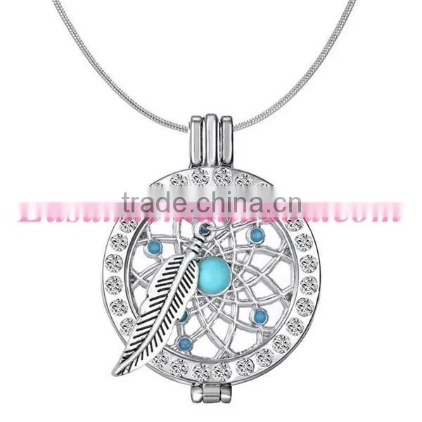 Bohemia creative DIY dreamcatcher locket necklace