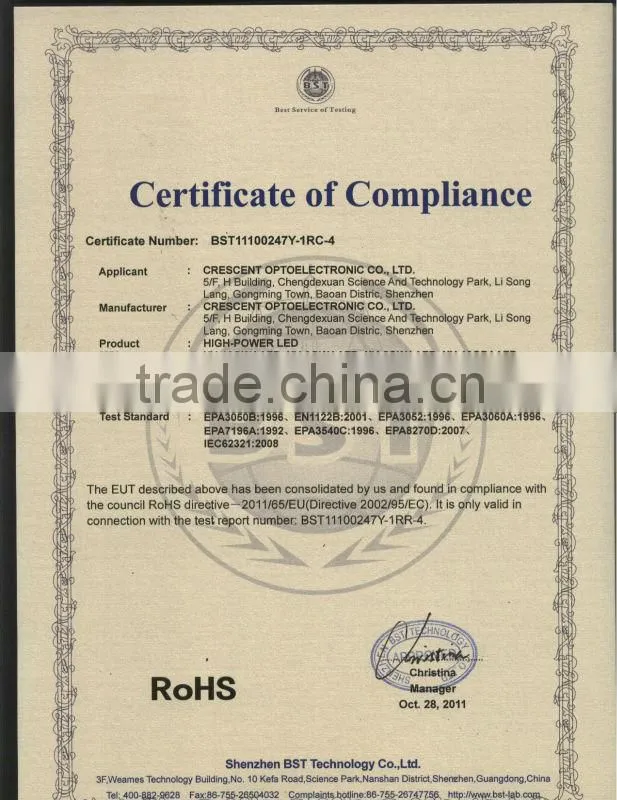 3w commercial ceiling shower lights with CE ROHS