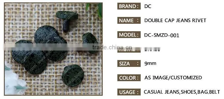 Garment Button Rivet Snap Head Rivets for Clothing