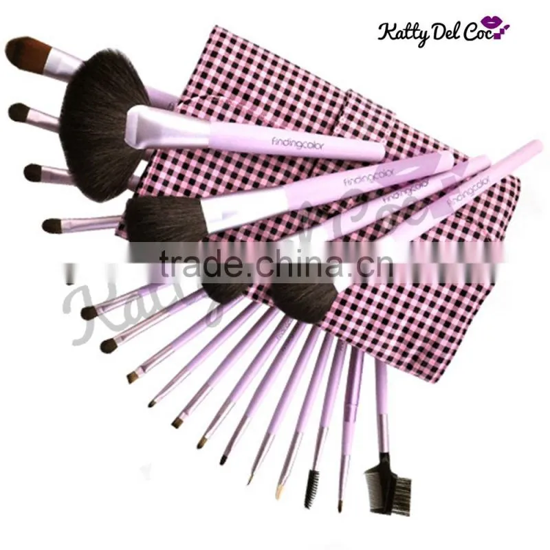Luxury 21pcs makeup brush goat hair for beauty use with Cosmetic Bag