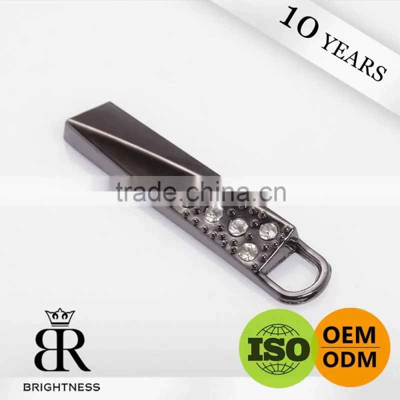 Rope slider puller zipper puller with logo elastic puller