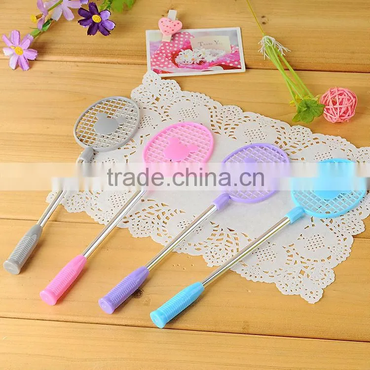 Stock wholesale cheap Badminton racket shape pen advertisement sample