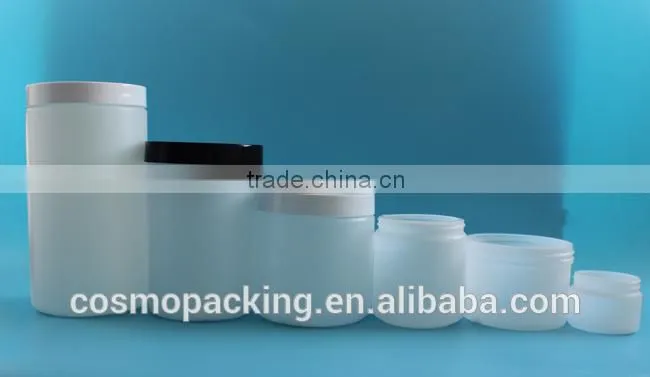 500ml large wide mouth HDPE PE plastic jar container for cosmetic packaging