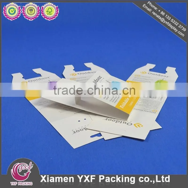 Paper backing card for packing