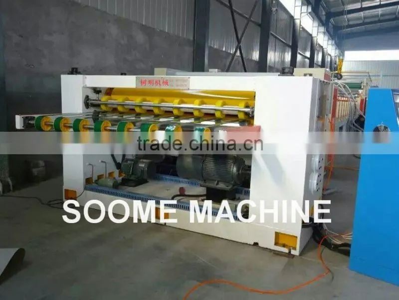 Online corrugated paper cut off machine cutter
