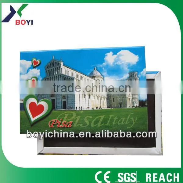 MOQ 1000pcs custom made cheap tourist fridge magnet