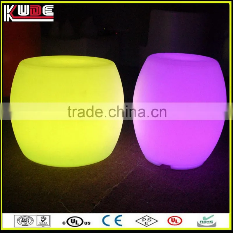 Flash Colors Changing LED Bar Stool/Drum Stool For Outdoor Party Used