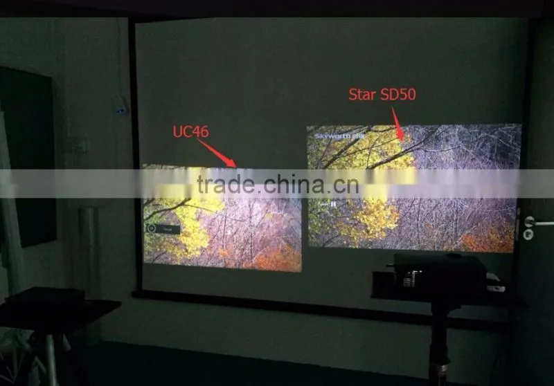 Factory Direct Mini Projector SD50 Plus 1000:1 Pico Projector for Home Theater